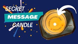 I made the BEST secret message candle! (hidden message candle)