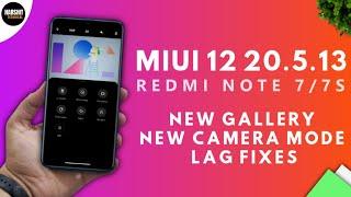 MIUI 12 20.5.13 UPDATE for Redmi Note 7/7S | New Gallery, New Camera, Lags Fixes |Smooth Miui 12 ROM