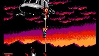 NES Super Contra No Death (2 player co op 1 credit each) full gameplay