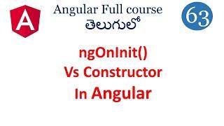 ng onint Life cycle hook  in Angular | Angular lifecycle hooks | ngoninit vs constructor  |Angular
