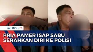 Buat Video Isap Sabu dan Gigit Senjata, Pria di Lampung Serahkan Diri ke Polisi