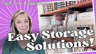 5 Easy Craft Room Storage Solutions You Can Use Today || Simple & Creative Organization Tips