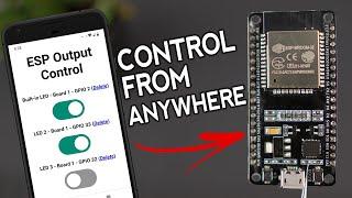 Control ESP32 and ESP8266 GPIOs from Anywhere in the World