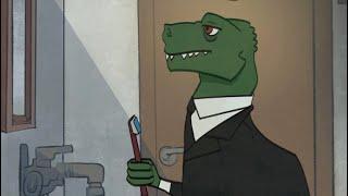 Жил динозавр (анимация EyrinaGreen , песня Soltwine)