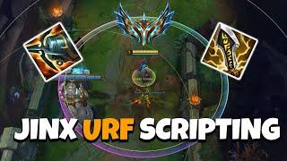 SCRIPTING WITH JINX ON URF COMPLETELY BROKE THE GAME! LEAGUE OF LEGENDS SCRIPT GAMEPLAY