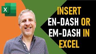 How to Insert an Em-dash & En-dash In Excel - With or Without Formula | Long Dash in Excel