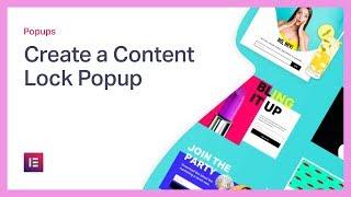 Create a Content Lock Popup in WordPress