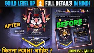 How To Level Up Guild Level 6 Kaise Karen In FreeFire Mein Guild Ka Level Increase Guild Point Trick