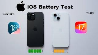 iOS 18 vs iOS 17 Ultimate Battery Test  (From 100 To 0) | SURPRISING RESULT! (HINDI)