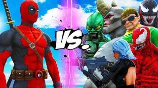 DEADPOOL VS SPIDER-MAN ENEMIES - VENOM, CARNAGE, GREEN GOBLIN, RHINO, DOCTOR OCTOPUS VS DEADPOOL