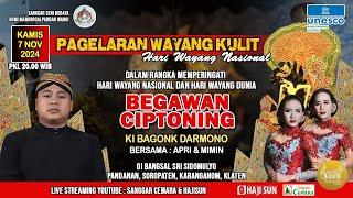 Live Wayang Kulit Ki Bagonk Darmono - Apri Mimin dkk. Lakon Begawan Ciptoning.