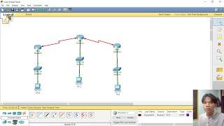 Routing static =3 Menghubungkan 3 router, 3 Switch dan 3 Pc Client