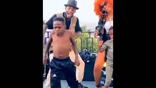 Young boy wows people at he Displays fantastic dance moves at a gathering