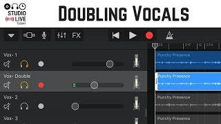 How to create a vocal double in GarageBand iOS (iPhone/iPad)