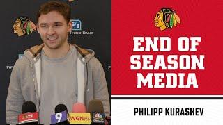 Philipp Kurashev End of Season Media | Chicago Blackhawks