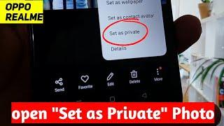 How to Open Set as Private Photos in Oppo, Realme Phones