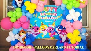 LET'S DECORATE: Baby Shark Balloon Garland Tutorial/tips and tricks/ pricing