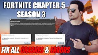 How To Fix CRASHES In Fortnite Chapter 5 Season 3! (Fix Fortnite Not Launching)