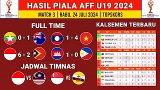 Hasil Fase grup Piala AFF U-19 Hari Ini - Laos vs Vietnam U 19 - Klasemen Piala AFF U19 2024