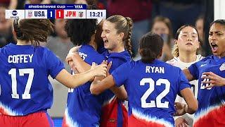 Ally Sentnor GOAL  USA vs Japan – 2025 SheBelieves Cup Final