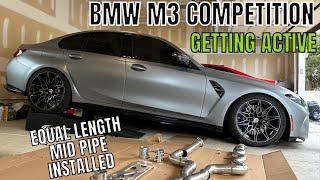 2023 BMW M3 COMP- Getting Active with Active Autowerke New Equal Length Mid Pipe #bmw #bmwm3 #viral