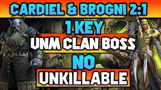 CARDIEL & BROGNI | 1 Key UNM Clan Boss | No Unkillable 2:1 | No Counter Attack | Raid Shadow Legends