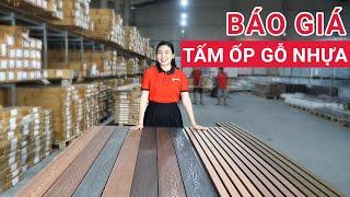 Giá tấm ốp gỗ nhựa bao nhiêu 1m2 | Báo giá thi công tấm ốp gỗ nhựa