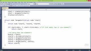 15  Sorting a Linked list using Merge Sort