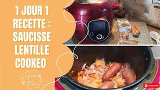 1 JOUR 1 RECETTE// LENTILLE SAUCISSE AU COOKEO EN 15MIN