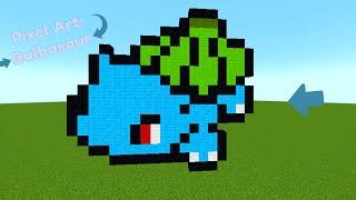 MINECRAFT TUTORIAL How to make a Bulbasaur Pixel Art!