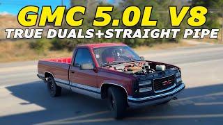 1992 Chevy 1500 5.0L V8 (305) Exhaust Sound w/ True Dual Straight Pipe!