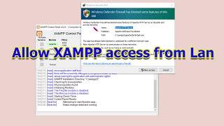 how to allow xampp access from lan