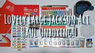 Lovely Large Jackson's Art Haul Unboxing! Holbein, Roman Szmal, Daniel Smith, Winsor Newton etc.