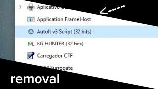 removing "autolt v3 script" virus without errors • windows 10