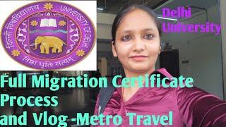 How To Take Migration From Delhi University#migrationprocess #migrationvlog#travel#northcampus #vlog