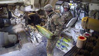 Inside US Paladin Howitzer Loading & Firing Massive Rounds Every Minute