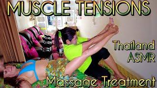 ASMR Massage treatment for muscle tension! Thailand