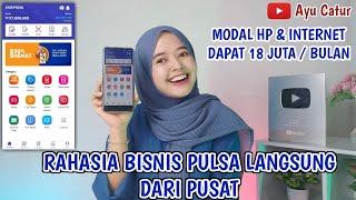 BISNIS ONLINE SAMPINGAN TANPA MODAL 2024 JUAL PULSA OMZET PULUHAN JUTA PER BULAN