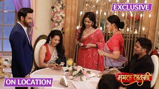 Mangal Lakshmi | On Location | Kartik Ke Party Me Hui Mangal Ke Khane Ki Taarif