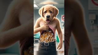 Sad story of cute dog  #ai #dog #aidog #cute #puppy #aiart #funny #story #cancer