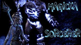 ESO PVE Magicka Sorcerer Builds 91k DPS Pet & Non-Pet  - Greymoor