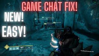 (EASY!) How To Fix Destiny 2 Game Chat (Working!)