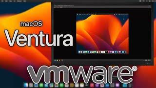 Running a MacOS 13 Ventura VM in VMware