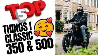 TOP 5 THINGS I LOVE ABOUT THE ROYAL ENFIELD CLASSIC 350 & 500 | Ol' Man Ronin (S5,E36)