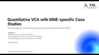 Quantitative VCA based on MNE-specific data sets