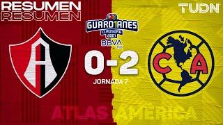 Resumen y goles | Atlas 0-2 América | Torneo Guard1anes 2021 BBVA MX J7 | TUDN