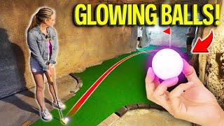 Epic GLOW GOLF Mini Golf Game!