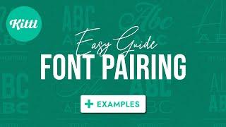 How To Pair Fonts Together | Tutorial