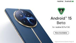 Realme new update Android 15 first beta update colour os realme phone  update new features T R Gy