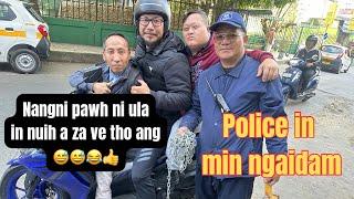 TRAFFIC POLICE IN MIN MAN CHIANG HLE, NGAIHDAMNA HMUHNAWM|| THIAN HO CHHUAHVAH NI️